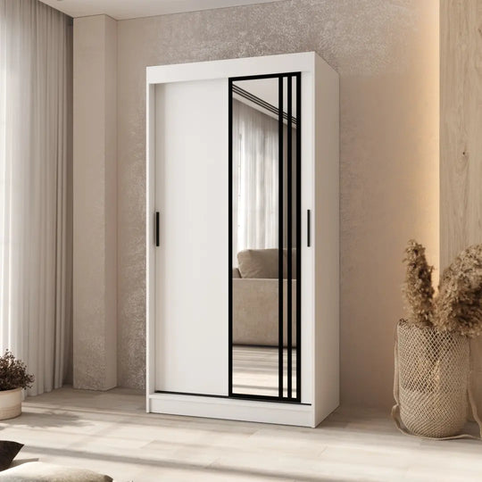 Asved Sliding Door Wardrobe 100cm