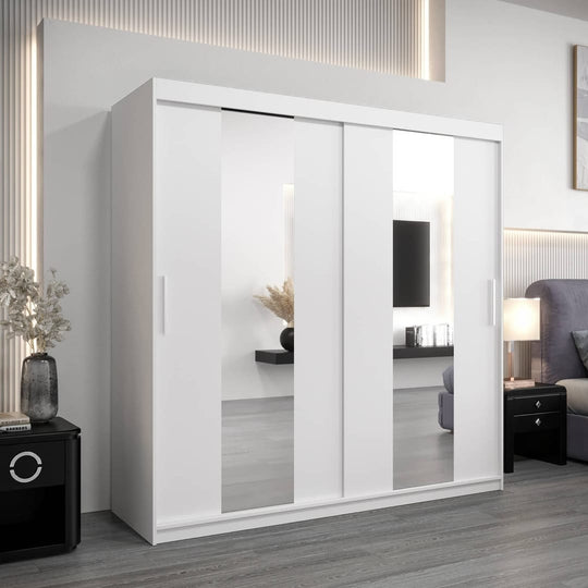 Pole Sliding Door Wardrobe 200cm