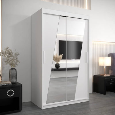 Rhomb Sliding Door Wardrobe 120cm