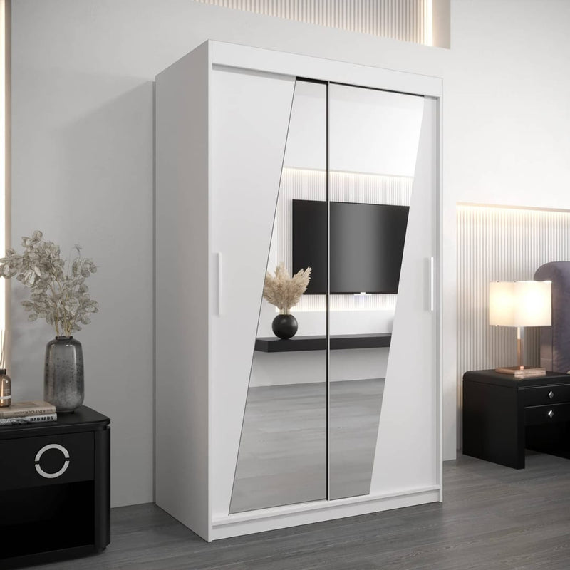 Rhomb Sliding Door Wardrobe 120cm