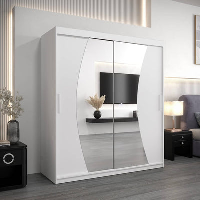Wave Sliding Door Wardrobe 180cm