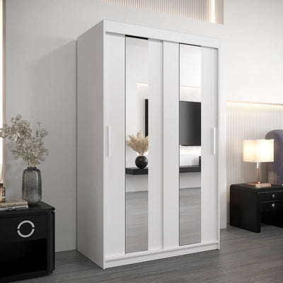 Pole Sliding Door Wardrobe 120cm