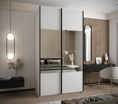 Trosa IV Sliding Door Wardrobe 130cm