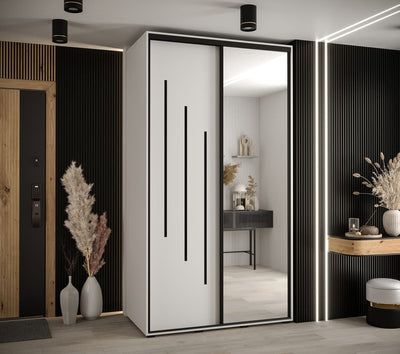 Cannes IX Sliding Door Wardrobe 130cm