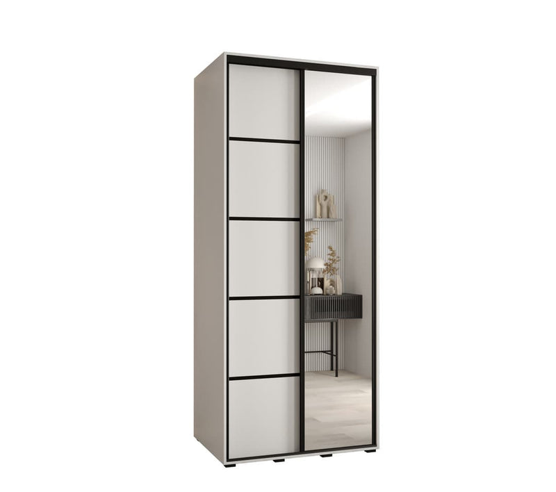 Cannes V Sliding Door Wardrobe 100cm