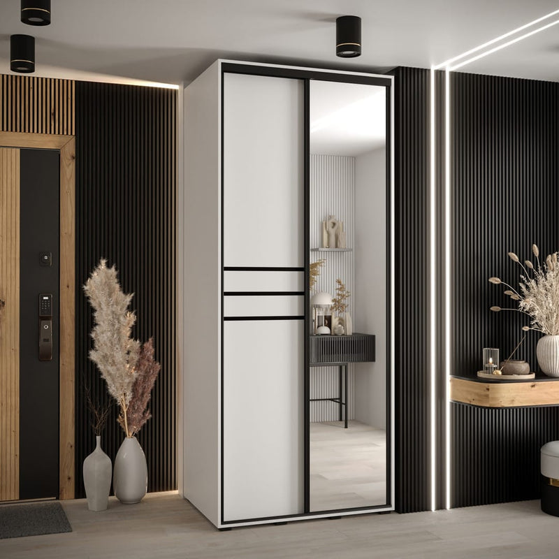 Cannes XI Sliding Door Wardrobe 110cm