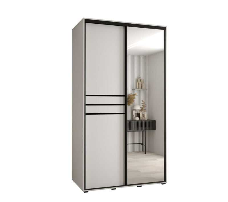 Cannes XI Sliding Door Wardrobe 130cm