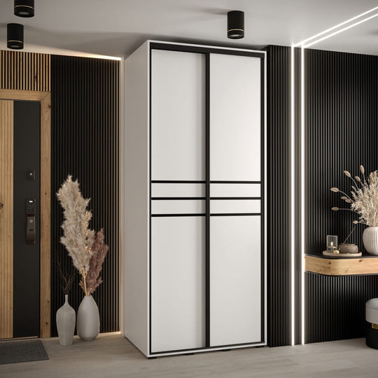 Cannes X Sliding Door Wardrobe 120cm