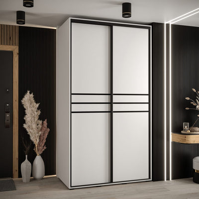 Cannes X Sliding Door Wardrobe 130cm