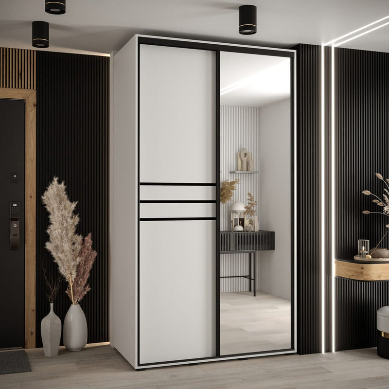 Cannes XI Sliding Door Wardrobe 130cm