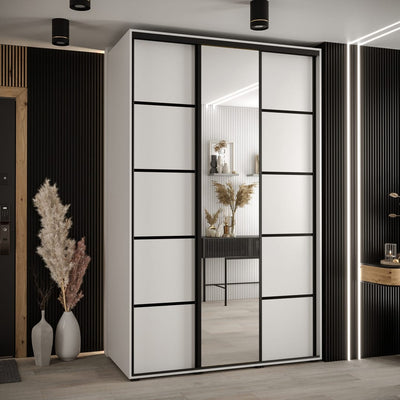 Cannes V Sliding Door Wardrobe 150cm