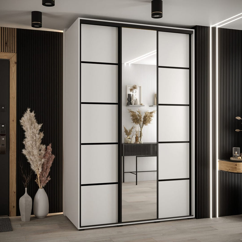 Cannes V Sliding Door Wardrobe 150cm