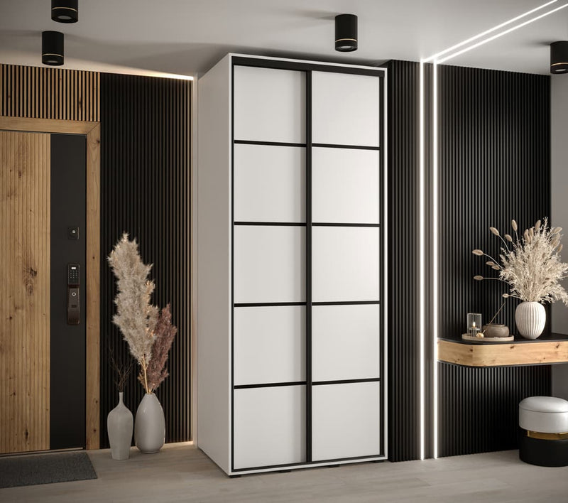 Cannes IV Sliding Door Wardrobe 110cm