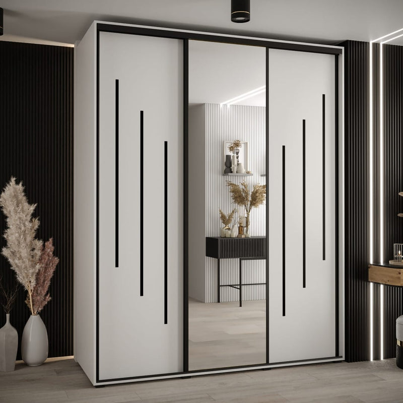 Cannes IX Sliding Door Wardrobe 190cm