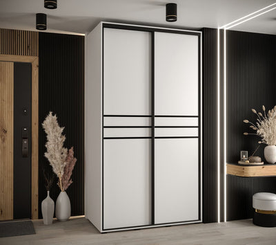 Cannes X Sliding Door Wardrobe 130cm