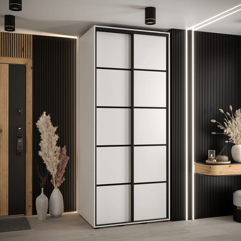 Cannes IV Sliding Door Wardrobe 100cm