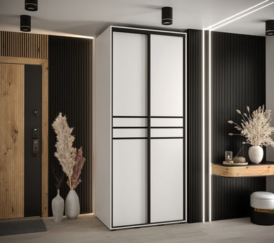 Cannes X Sliding Door Wardrobe 100cm