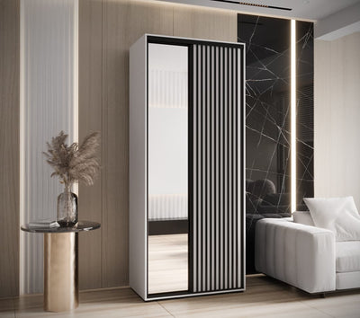 Sapporo II Sliding Door Wardrobe 110cm