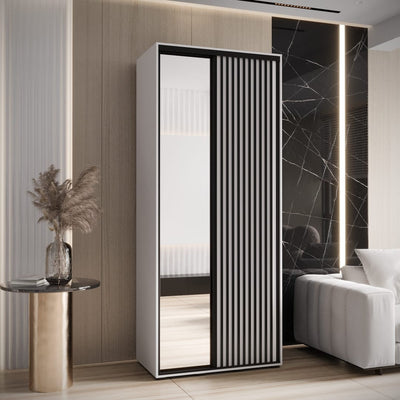 Sapporo II Sliding Door Wardrobe 100cm