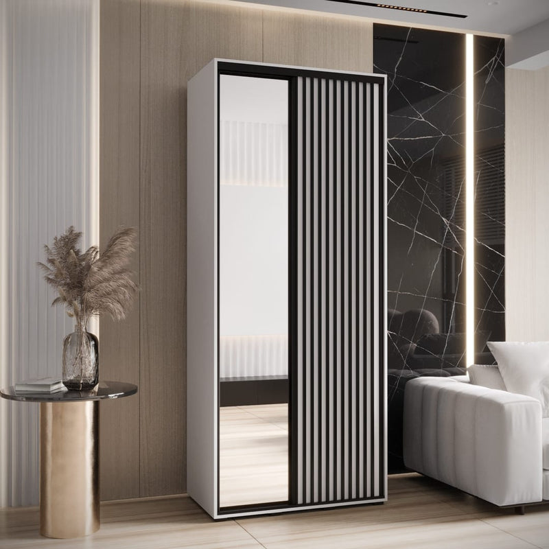 Sapporo II Sliding Door Wardrobe 100cm