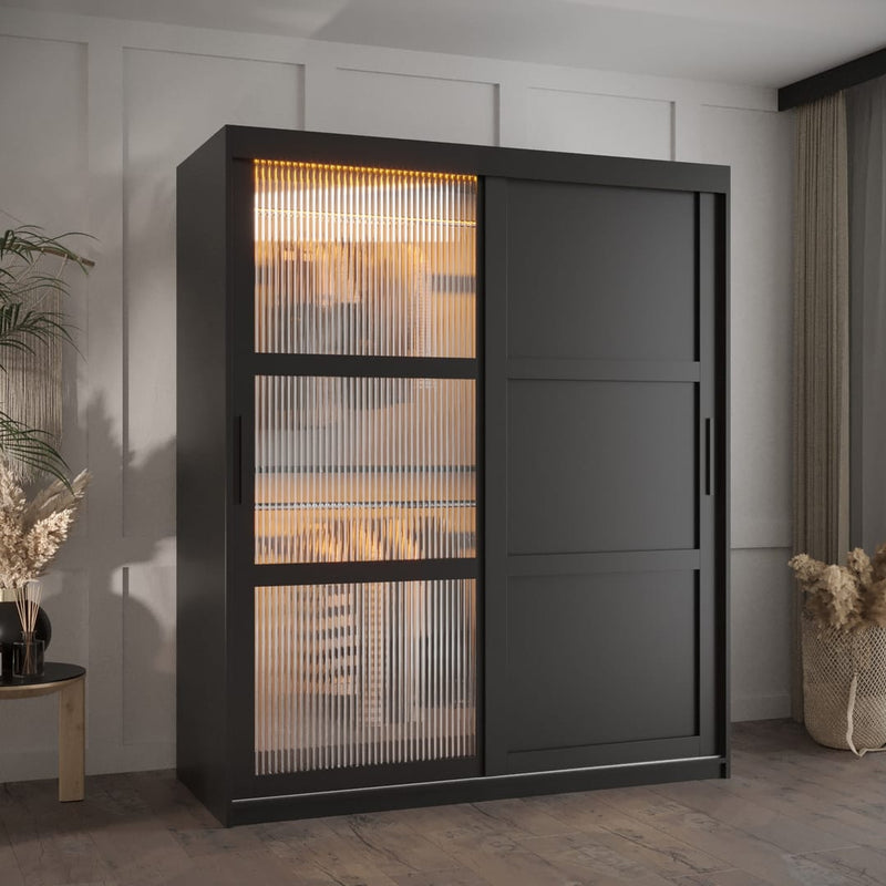 Flutes III Sliding Door Wardrobe 150cm