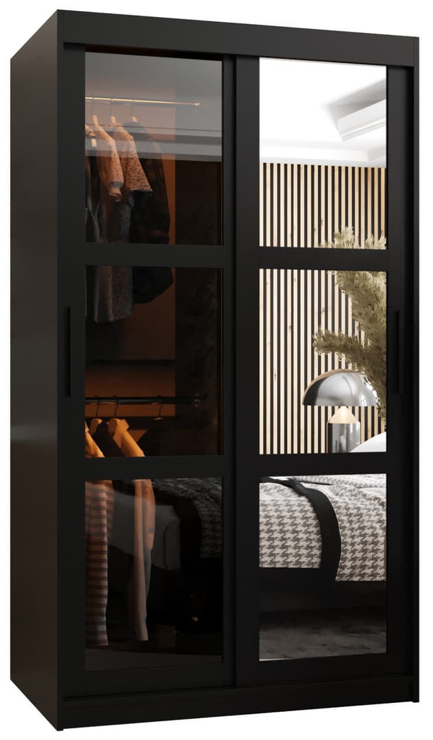 Parma II Sliding Door Wardrobe 100cm