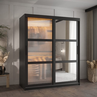 Flutes II Sliding Door Wardrobe 150cm