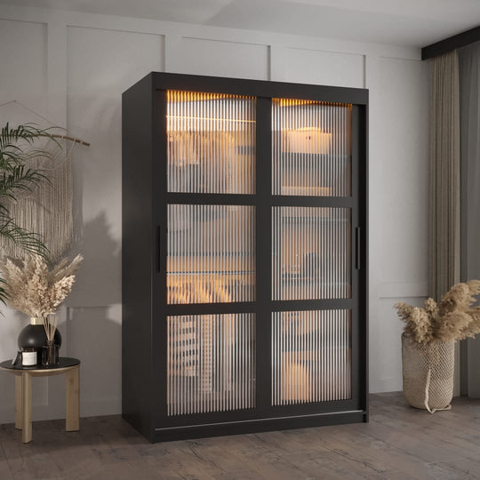 Flutes I Sliding Door Wardrobe 120cm