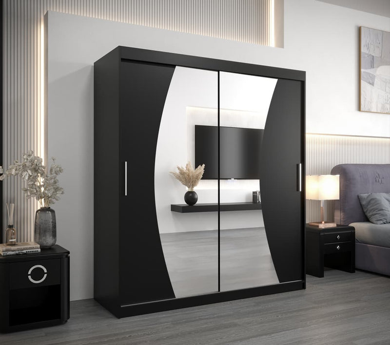 Wave Sliding Door Wardrobe 180cm