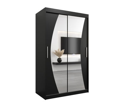 Wave Sliding Door Wardrobe 120cm