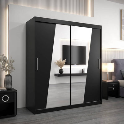 Rhomb Sliding Door Wardrobe 180cm