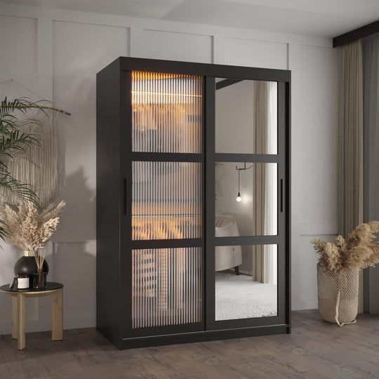 Flutes II Sliding Door Wardrobe 120cm