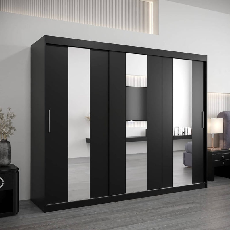 Pole Sliding Door Wardrobe 250cm