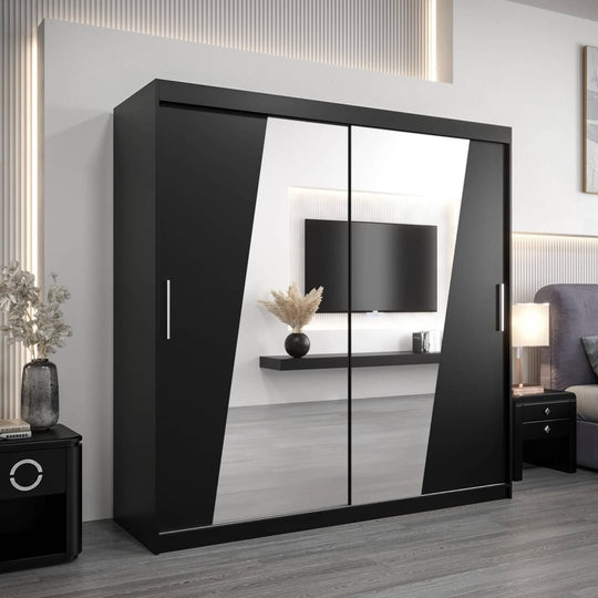Rhomb Sliding Door Wardrobe 200cm