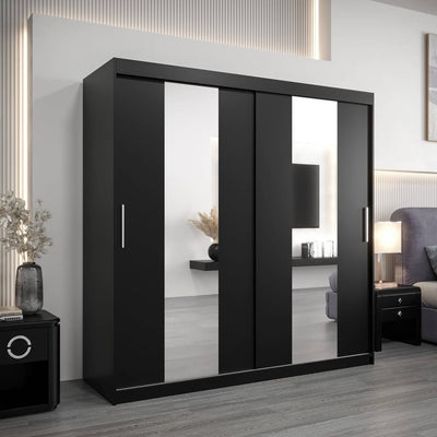 Pole Sliding Door Wardrobe 200cm