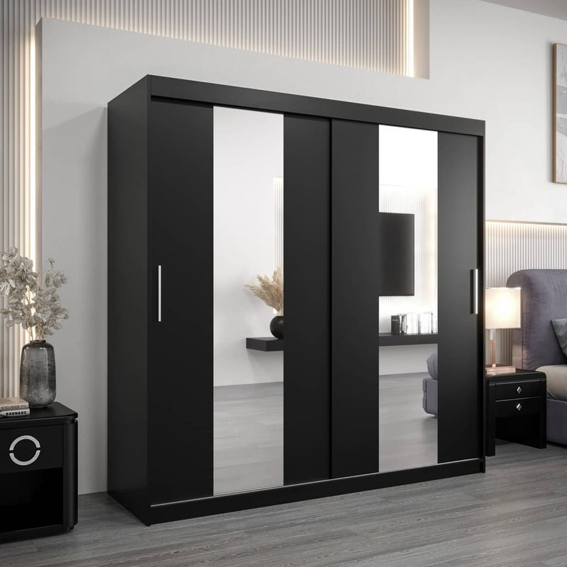 Pole Sliding Door Wardrobe 200cm
