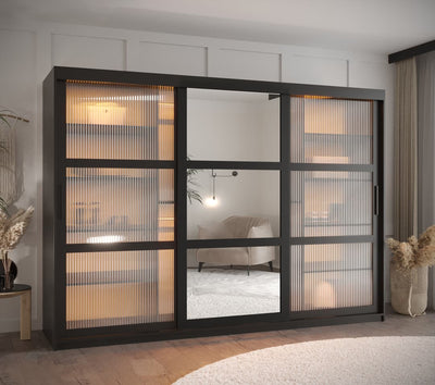 Flutes II Sliding Door Wardrobe 250cm