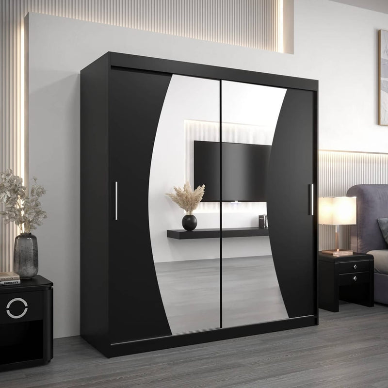 Wave Sliding Door Wardrobe 180cm