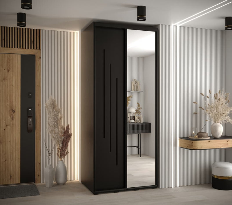 Cannes IX Sliding Door Wardrobe 120cm