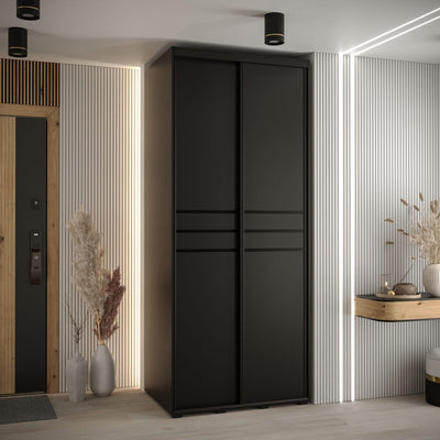 Cannes X Sliding Door Wardrobe 110cm