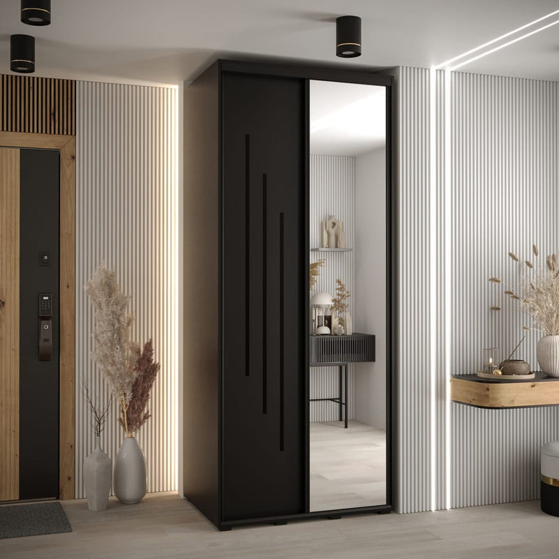 Cannes IX Sliding Door Wardrobe 110cm
