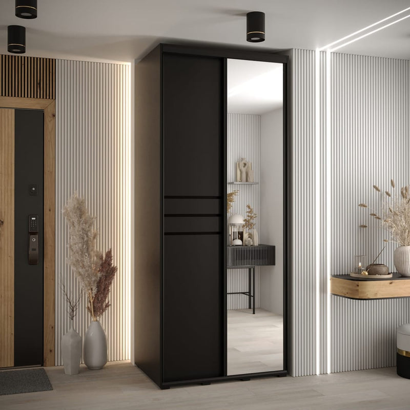 Cannes XI Sliding Door Wardrobe 110cm