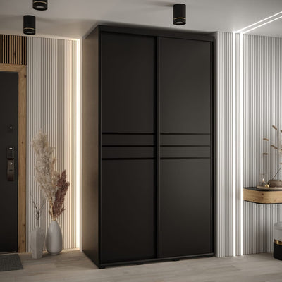 Cannes X Sliding Door Wardrobe 130cm