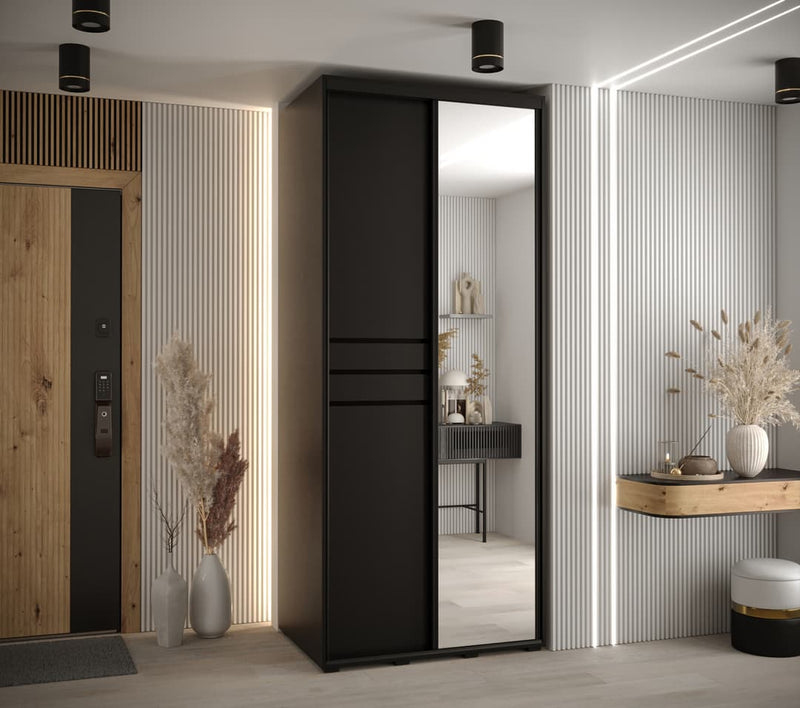 Cannes XI Sliding Door Wardrobe 100cm