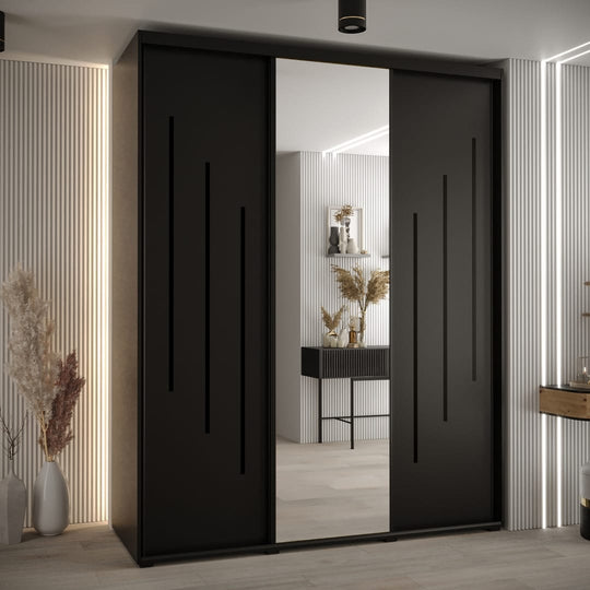 Cannes IX Sliding Door Wardrobe 190cm