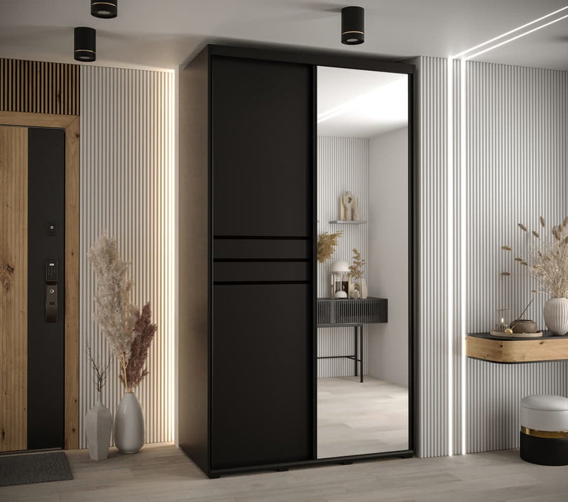 Cannes XI Sliding Door Wardrobe 130cm