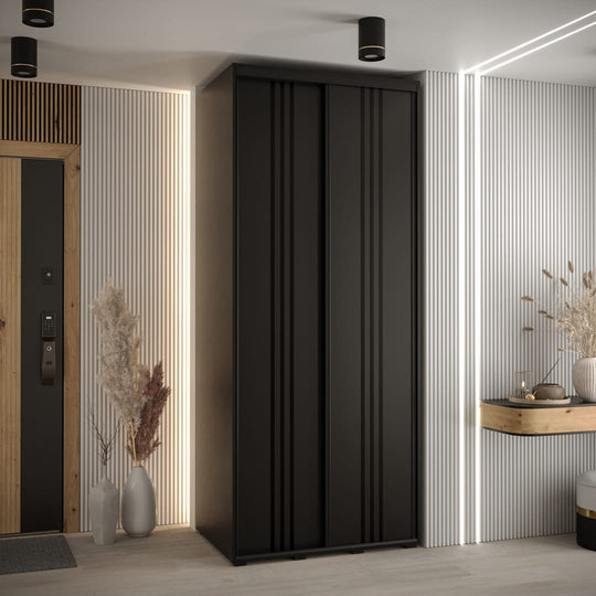 Cannes VI Sliding Door Wardrobe 100cm