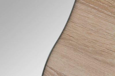 Bergamo I Sliding Door Wardrobe Bergamo 205cm [Oak] - Mirror Image