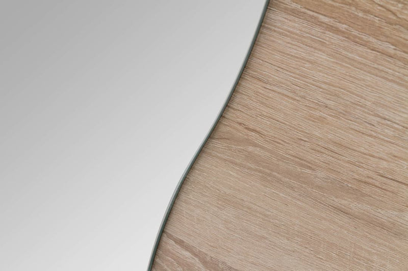 Bergamo I Sliding Door Wardrobe Bergamo 205cm [Oak] - Mirror Image