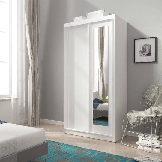 Alaska Sliding Door Wardrobe 100cm